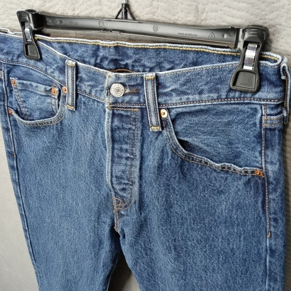 Levi's 501XX men's button fly blue jeans sz 29x34 Fg5pm